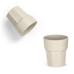 Copo em fibra de arroz e PP