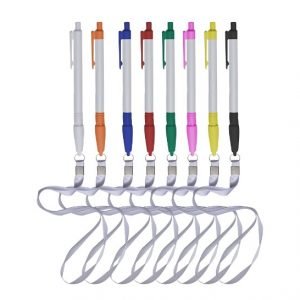Caneta Plástica com Cordão