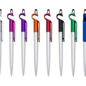 Caneta Plástica Touch com Suporte