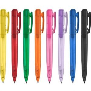 Caneta Plástica Translúcida